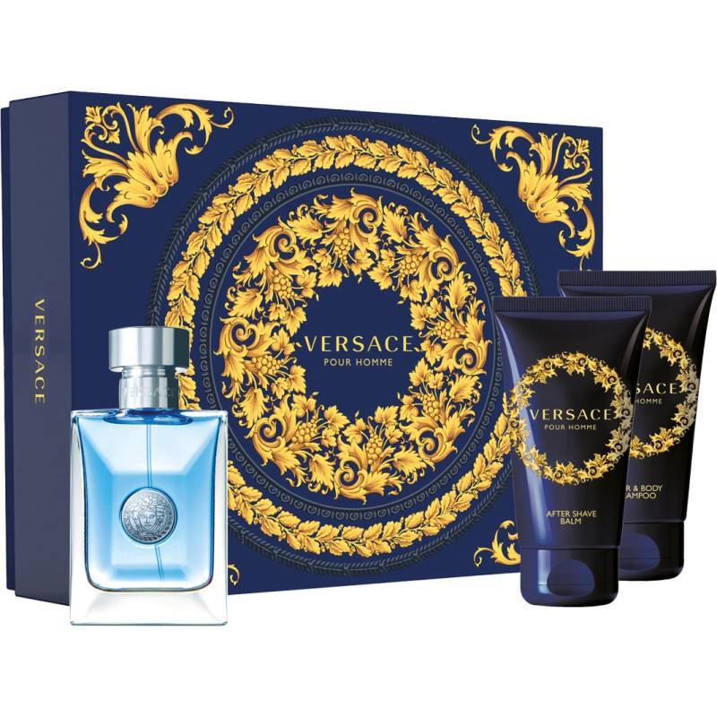 Versace Versace Pour Homme Gift Set EDT 50 ml, after shave balm 50 ml and Shampoo 50 ml