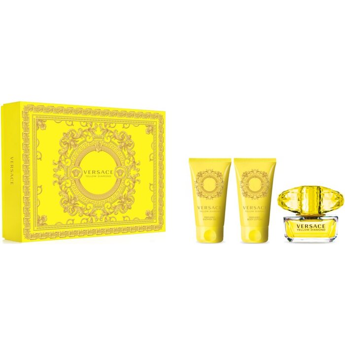 Versace Yellow Diamonds Gift Set EDT 50 ml shower gel 50 ml Yellow Diamonds and Yellow Diamonds Body Lotion 50 ml
