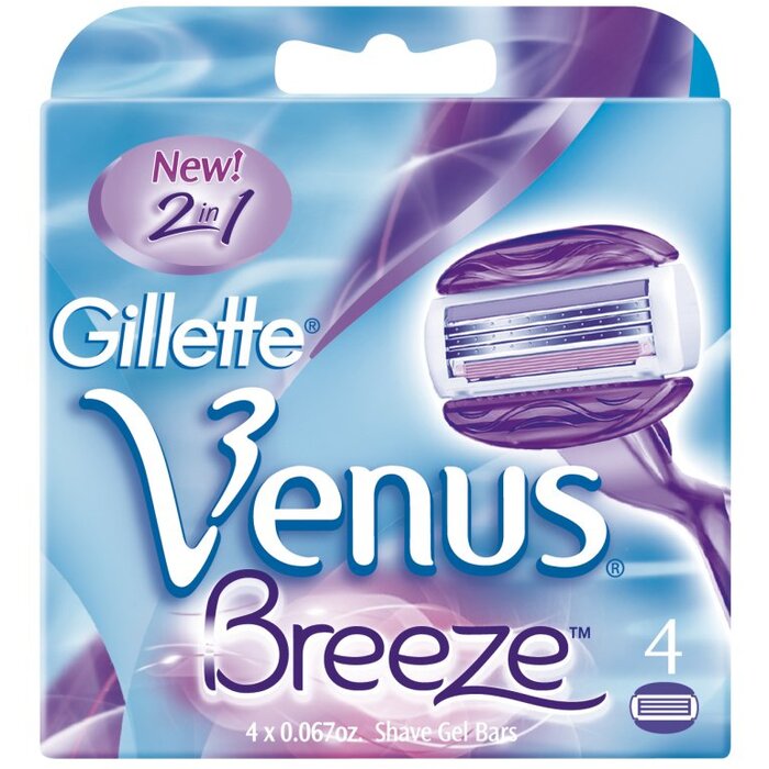 Gillette Venus Breeze (4 vnt.) - Keičiamos galvutės