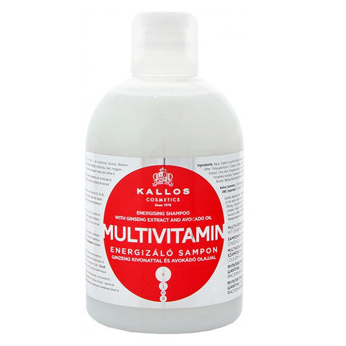 Kallos Multivitamin Shampoo with Ginseng Extract and Avocado Oil 1000ml