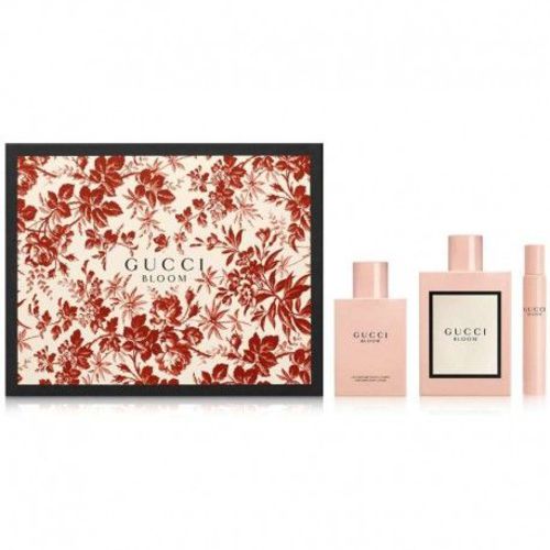 Gucci Gucci Bloom Gift Set EDP 100 ml, Body Lotion Gucci Bloom 100 ml and Miniature Gucci Bloom EDP 7.4 ml
