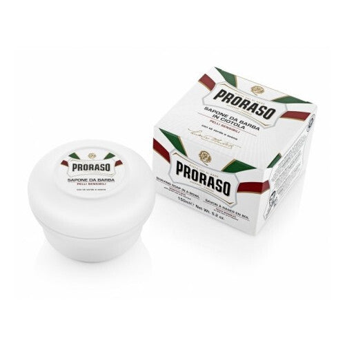 „Proraso White“ skutimosi muilas – jautriai odai skirtas skutimosi muilas su žaliąja arbata