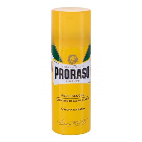 Proraso Yellow Shaving Foam – skutimosi putos su kakava ir taukmedžio sviestu