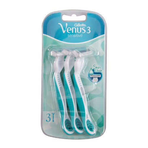 Gillette Vienkartiniai skustuvai Venus 3 Sensitive 3 vnt.