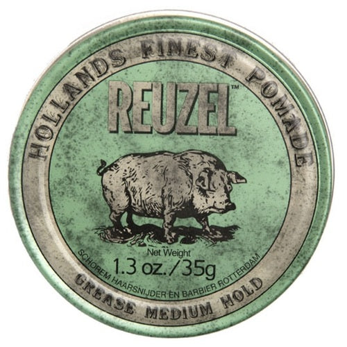 Reuzel Grease Medium Hol Green pomada - Plaukų pomada