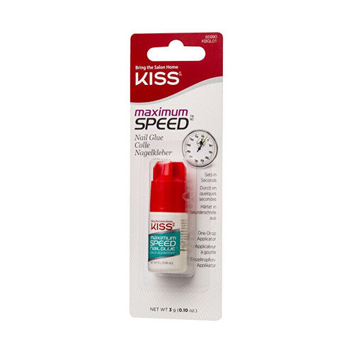 Kiss My Face Maximum Speed Nail Glue - Greitai džiūstantys nagų klijai