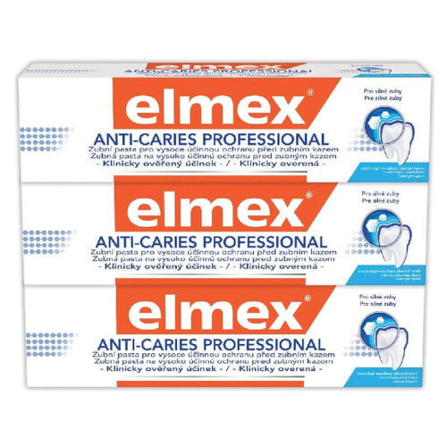 Elmex Anti Caries Professional Trio Toothpaste (3 pcs) - Toothpaste 75ml