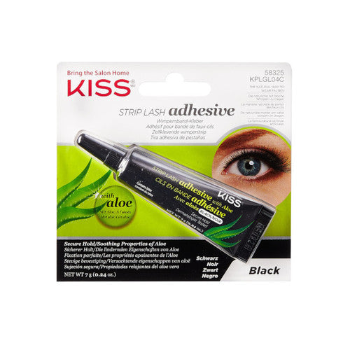Kiss My Face Strip Lash Adhesive with Aloe Black - Black Lash Adhesive 7.0g
