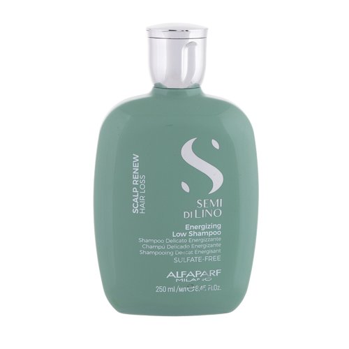 Alfaparf Milano Semi Di Lino Scalp Renew Energizing Low šampūnas – stiprinamasis šampūnas nuo plaukų slinkimo.