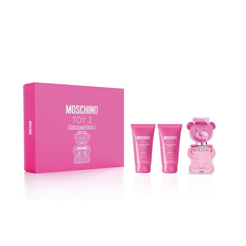 Moschino Žaislas 2 Bubble Gum dovanų rinkinys EDT 50 ml, kūno losjonas 50 ml ir dušo gelis 50 ml