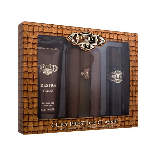 Cuba Prestige dovanų rinkinys EDT 90 ml, dušo gelis 200 ml ir aftershave 100 ml