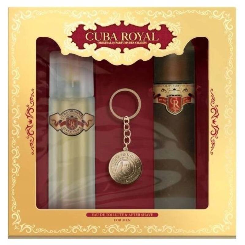 Cuba Royal Gift set EDT 100 ml, After Shave 100 ml and key ring