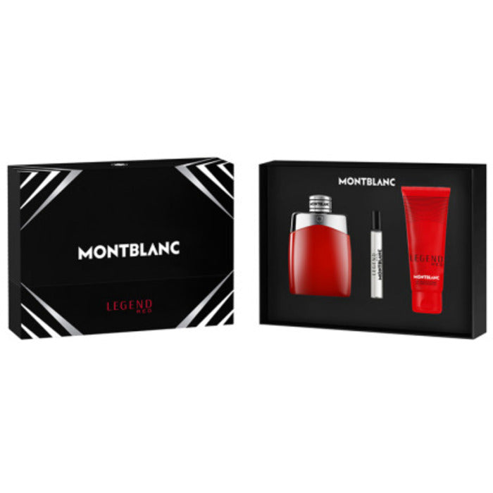 Mont Blanc Legend Red dovanų rinkinys EDP 100 ml, mini EDP 7.5 ml ir dušo gelis 100 ml