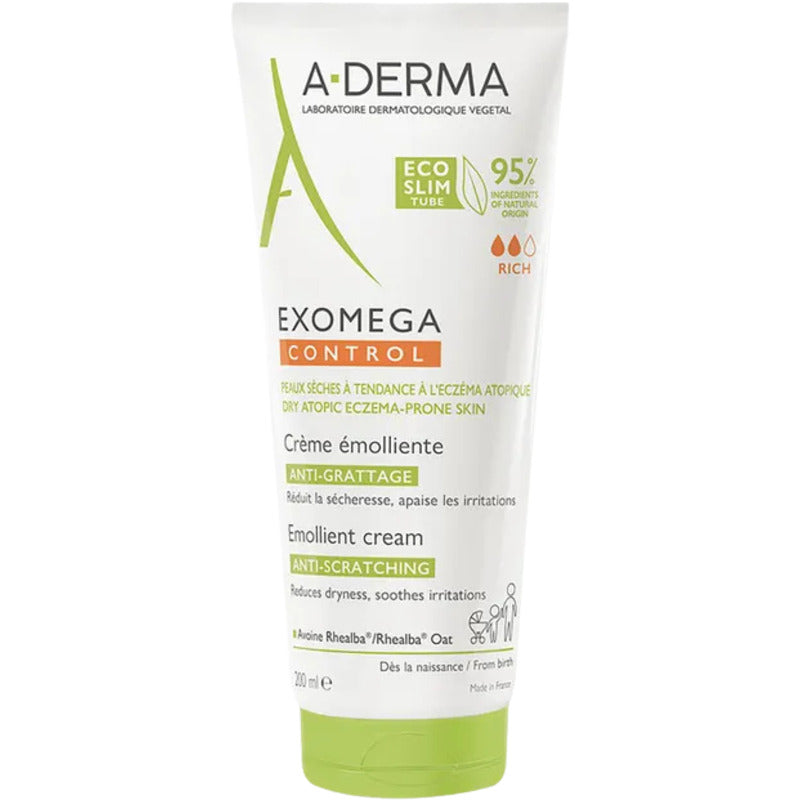 A-Derma Exomega Control Rich minkštinamasis kremas