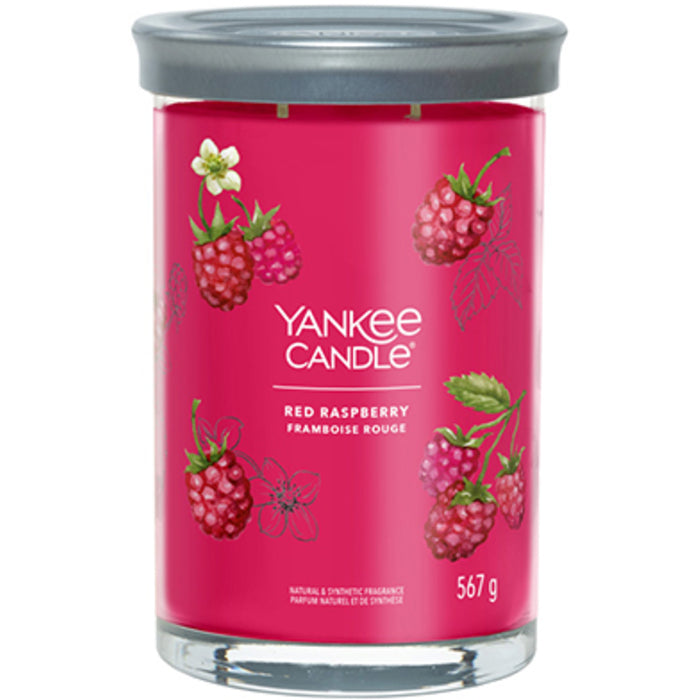 Yankee Cirle Red Raspberry Signature žvakė stiklinėje (aviečių skonio)