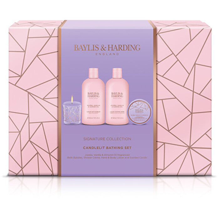 „Baylis & Harding Signature Collection“ žvakių apšviestas maudymosi rinkinys (jojoba ir vanilė)