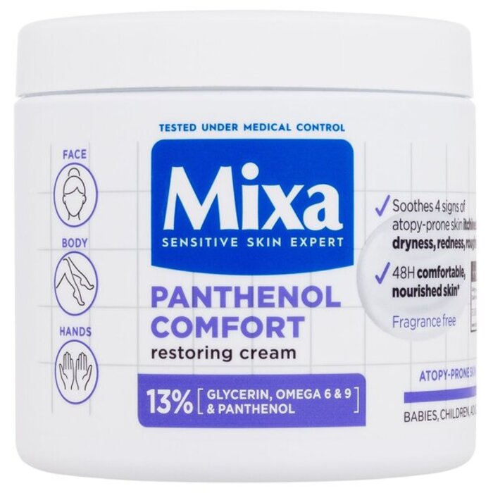 Mixa Panthenol Comfort atkuriamasis kremas