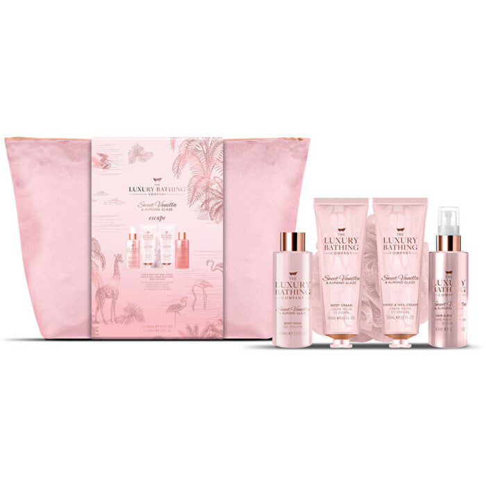 Grace Cole Body Care Gift Set in a Cosmetic Bag ( Vanilla & Almond )