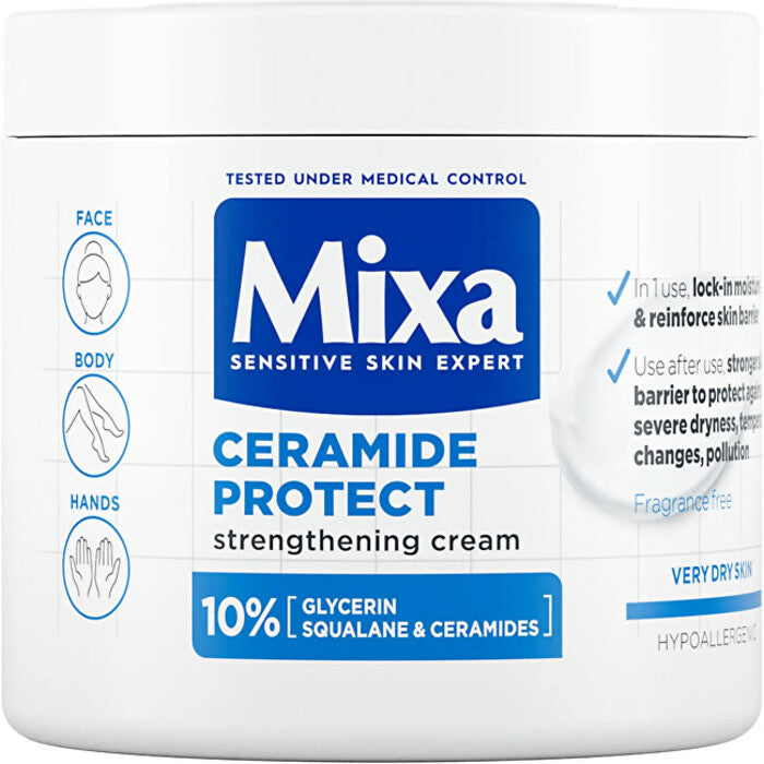 Mixa Ceramide Protect stiprinantis kremas (labai sausai odai)