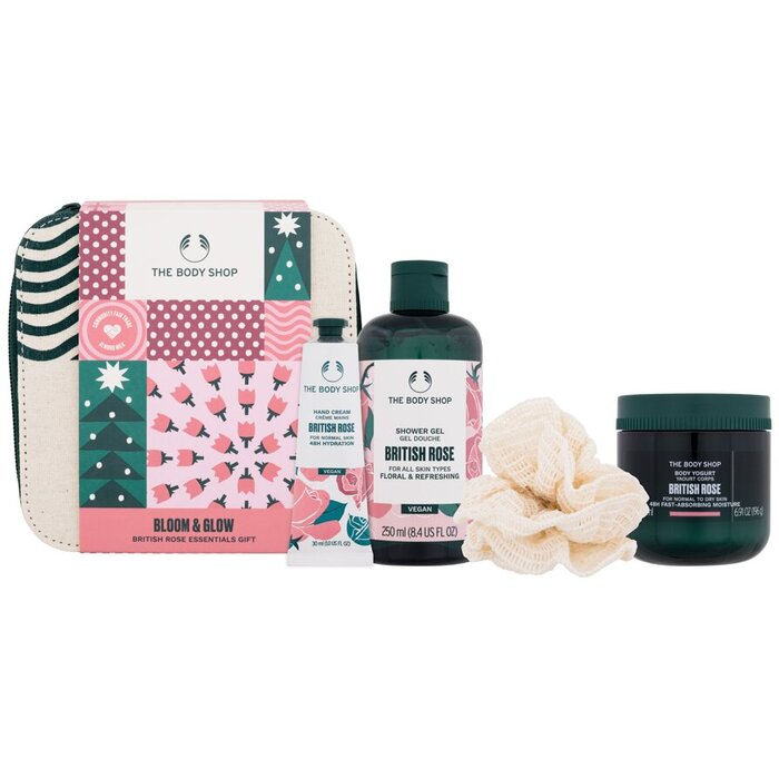 The Body Shop British Rose Bloom & Glow Set II - Gift Set 250ml