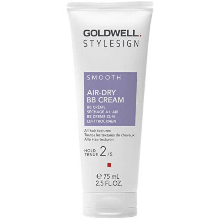 „Goldwell Stylesign Smooth Air-Dry BB“ kremas – formavimo kremas ir maitinamoji priežiūra glotniems plaukams.