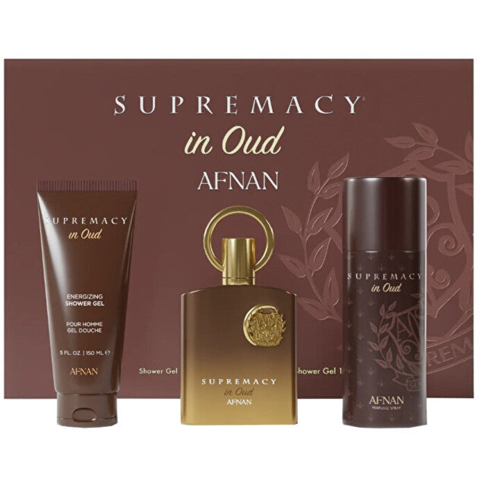 Afnan Supremacy In Oud dovanų rinkinys EDP 100 ml, dušo gelis 150 ml ir dezodorantas 150 ml