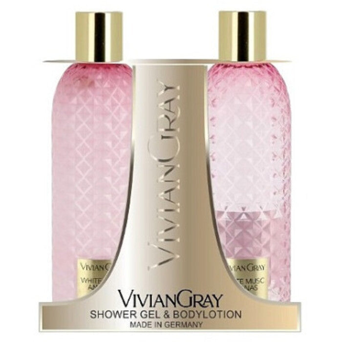 Vivian Grey White Musc & Pineapple dušo želė ir kūno losjono rinkinys