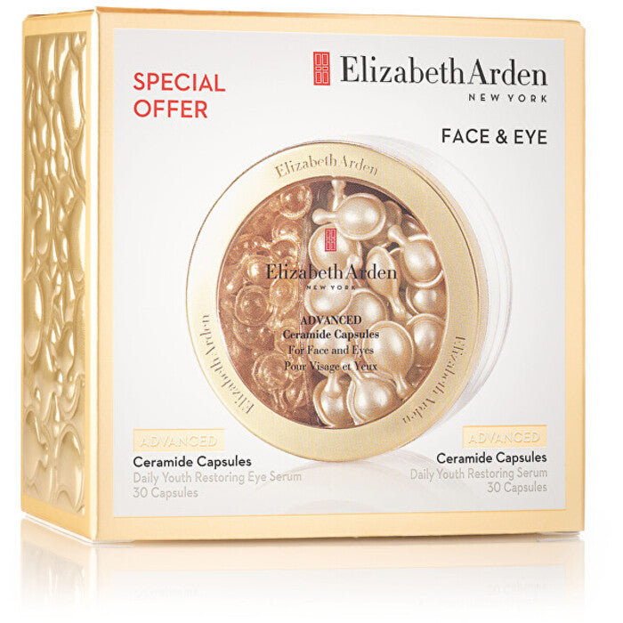 „Elizabeth Arden Advanced Ceramide Capsules Face & Eye Set“ dovanų rinkinys briržiai odai