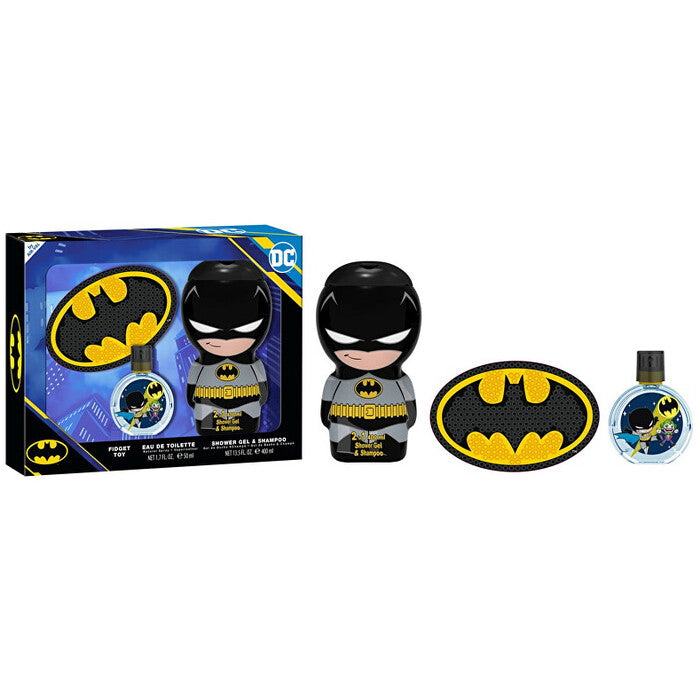 FRAGRANCES FOR CHILDREN Batman Gift set EDT 50 ml, shampoo 2 in 1, shower gel 200 ml and Pop It toy