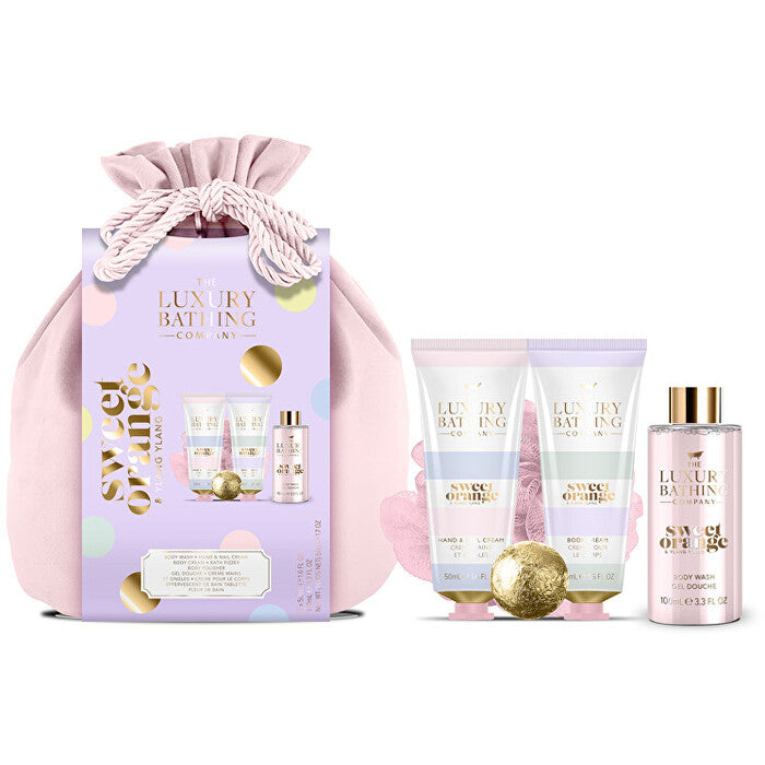 Grace Cole Bath Set (Orange & Ylang Ylang) - Body care gift set in a bag