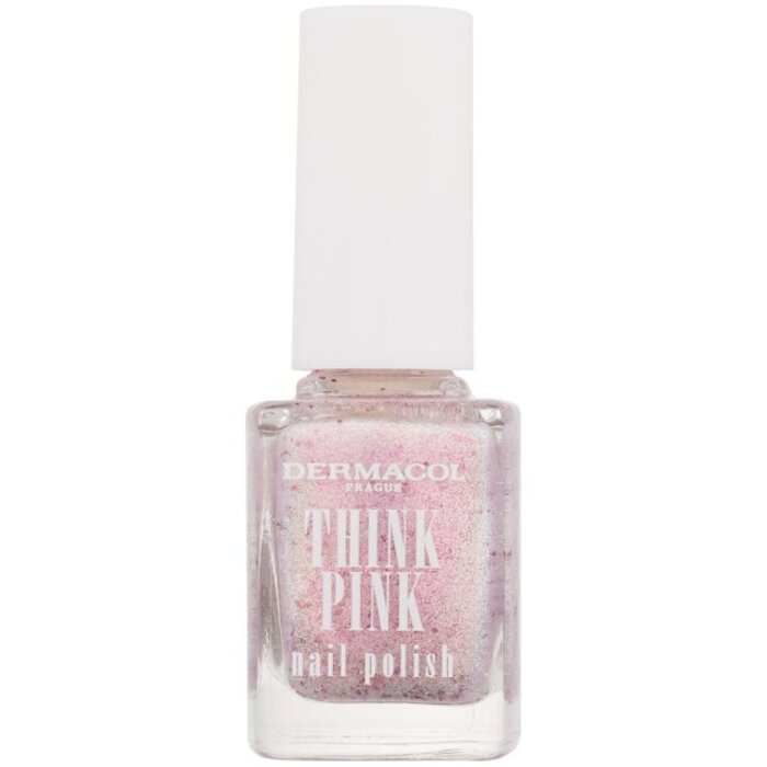 Dermacol Think Pink Nail Polish - Nail polish with glitter and fragrance 12 ml 2