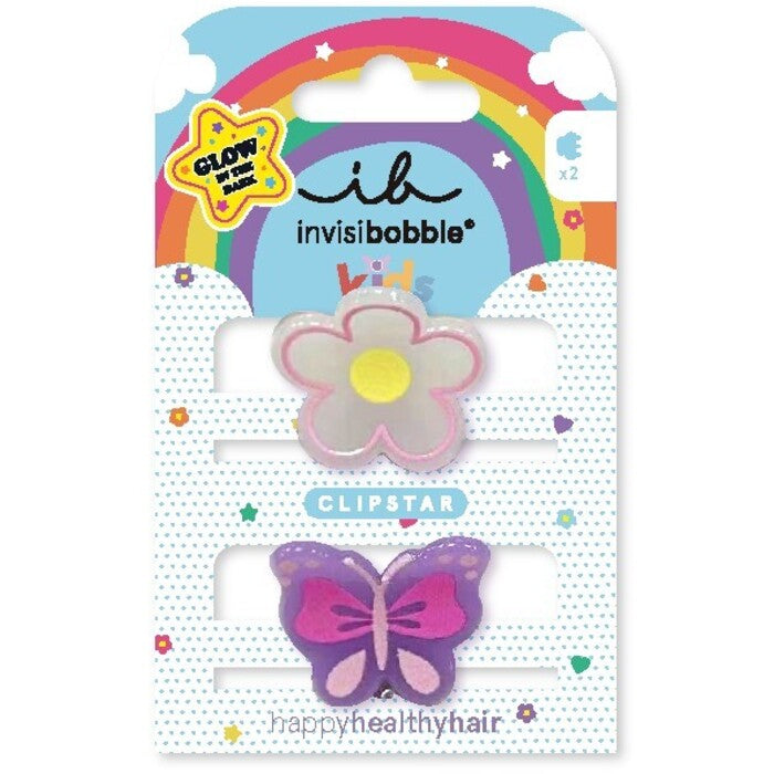 Invisibobble Clipstar Glow Happy Flower - Hair clip 2 pcs