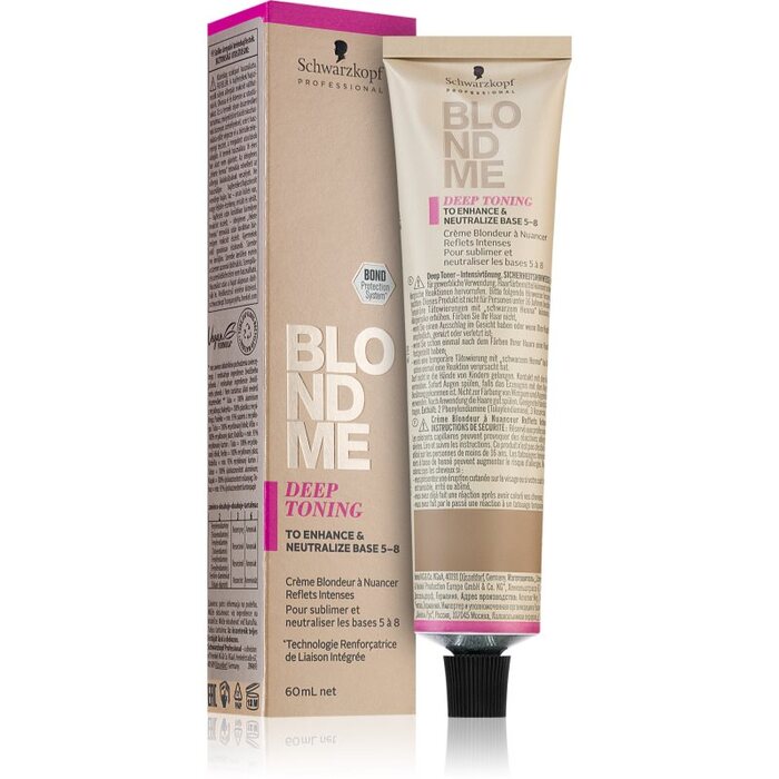 Schwarzkopf Professional BlondMe Deep Toning Peach Sorbet - Semi-permanent toner for blonde hair 60 ml Peach Sorbet