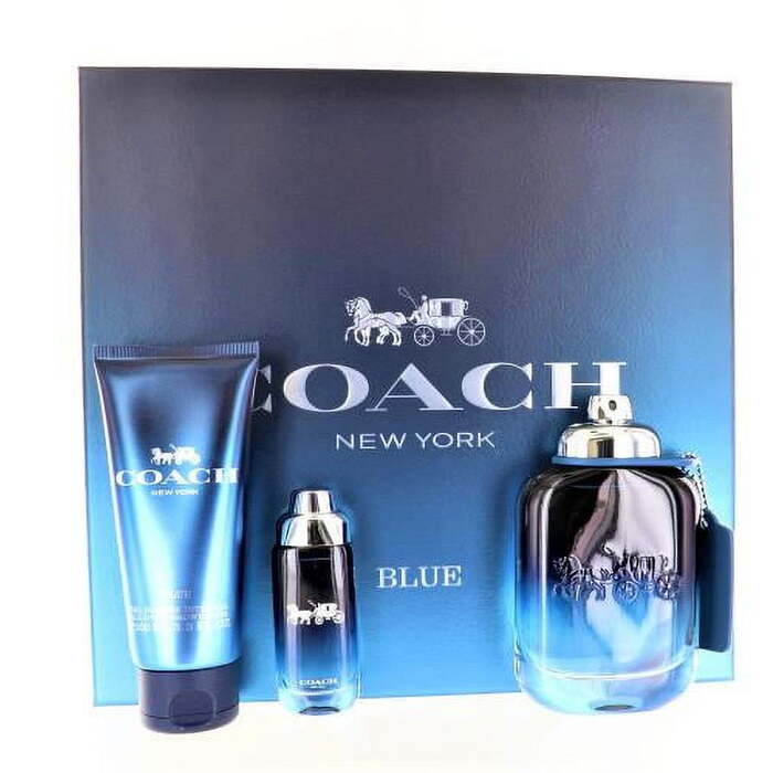 Coach Blue Gift Set EDT 100 ml, shower gel 100 ml and EDT 15 ml