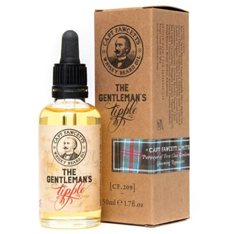 Captain Fawcett Gentleman's Tipple Beard Oil – barzdos aliejus su viskio kvapu