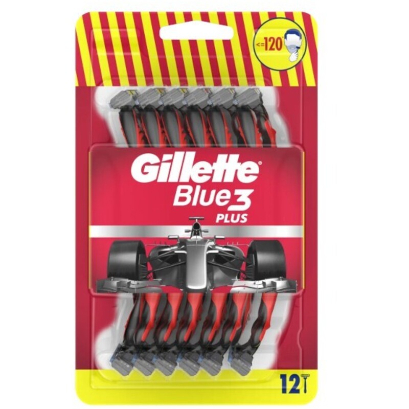 Gillette Blue3 Red (12 pcs) - Disposable razors for men