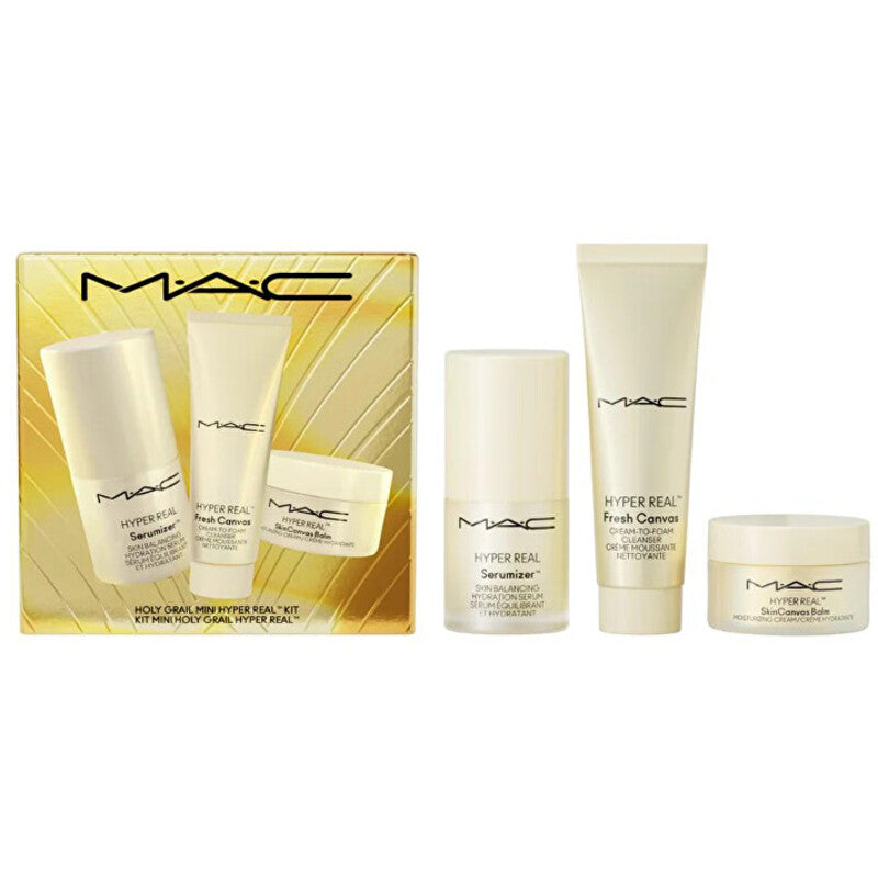 MAC Holy Grail Mini Hyper Real Trio rinkinys – odos priežiūros dovanų rinkinys