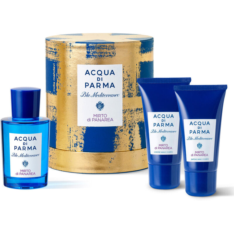 Acqua di Parma Blu Mediterraneo - Mirto di Panarea dovanų rinkinys EDT 100 ml, dušo gelis 75 ml ir kūno losjonas 75 ml