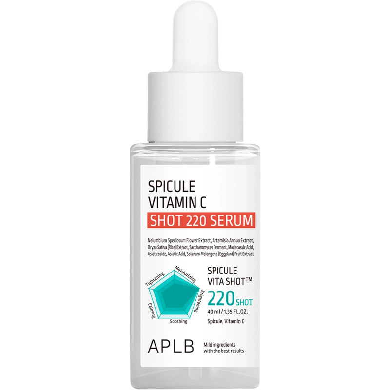 APLB Spicule vitamino C šūvis 220 serumas - skaistinamasis odos serumas su vitaminu C ir spicule technologija