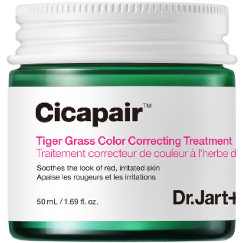 Dr. Jart+ + Cicapair™ Tiger Grass spalvą koreguojanti priemonė – intensyvus paraudimą mažinantis kremas