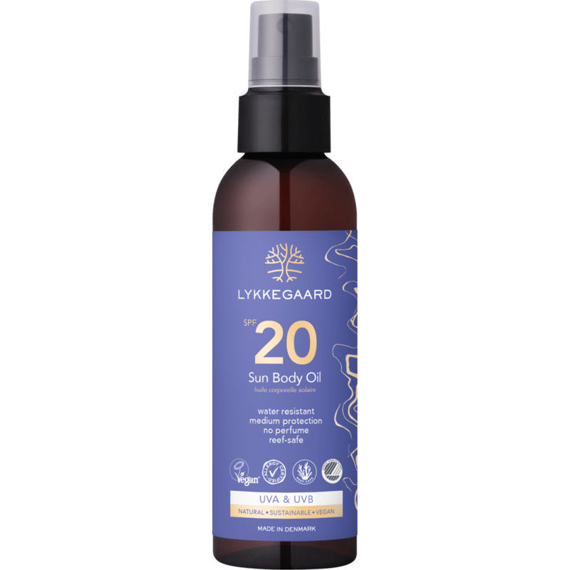 Lykkegaard Sun Body Oil SPF 20 – apsauginis aliejus nuo saulės
