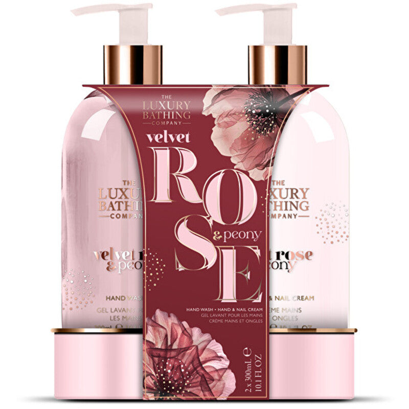 Luxury Bathing Company hand care gift set (roses and peony)