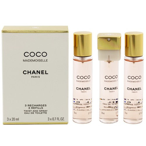 Chanel Coco Mademoiselle EDT (3 x 20 mL) filling 60 ml