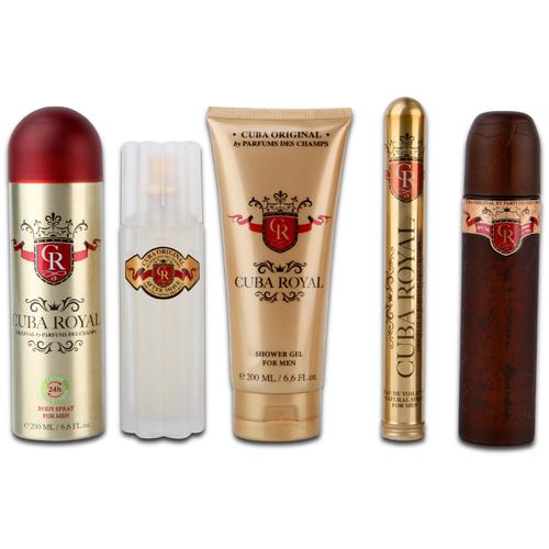 Cuba Cuba Royal Must Have Gift Set EDT 100 ml, 35 ml EDT, After Shave 100 ml shower gel 200 ml and 200 ml deospray 