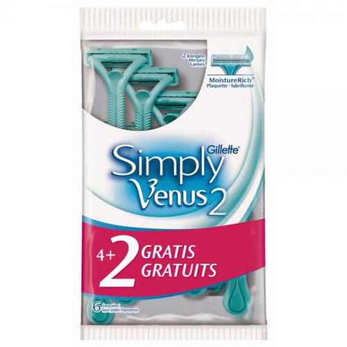 Gillette Simply Venus 2 ( 6 Pcs )