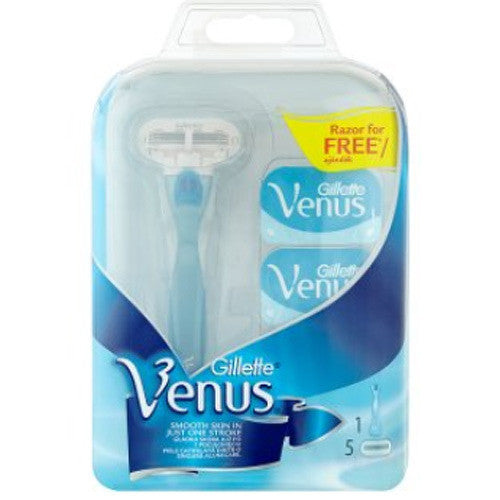 Gillette Venus – skustuvas moterims + 5 keičiamos galvutės