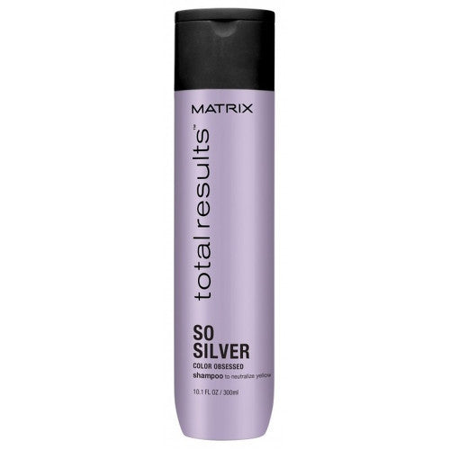 Matrix Total Results So Silver Color Obsessed Shampoo to Neutralize Yellow - Shampoo for neutralizing yellow tones 300ml