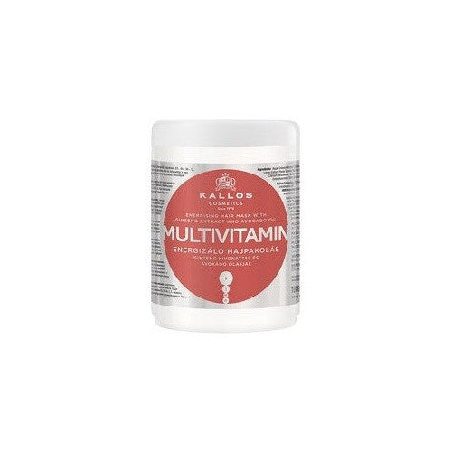Kallos Multivitamin with Ginseng Extract and Avocado Hair Mask 1000ml