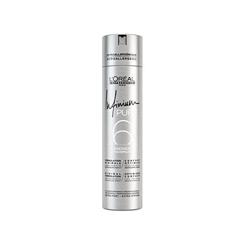 L'Oréal Professionnel Infinium Pure Strong Hairspray - Hypoallergenic Hair Spray without Perfume for Strong Hair Fixation 300ml