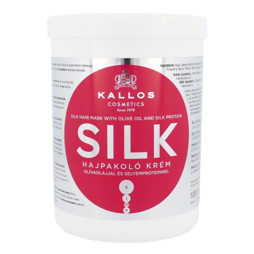 Kallos Moisturizing Mask for (Silk Hair Mask with Olive Oil and Silk Protein) KJMN (Silk Hair Mask with Olive Oil and Silk Protein) 1000ml